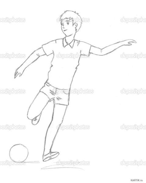 Рисунки для срисовки футбол (15 фото) #61