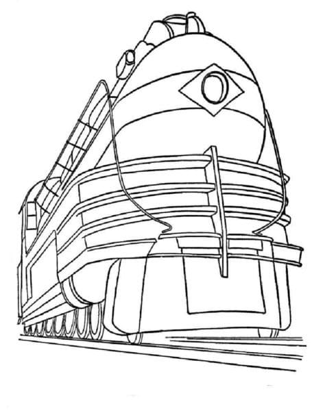 Рисунок карандашом для детей поезд (34 фото) #79