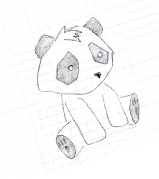Рисунки медведя карандашом для детей (38 фото) #85