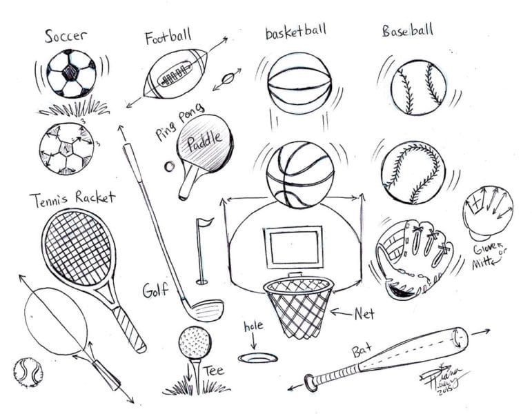 Картинки для срисовки спорт (53 фото) #101