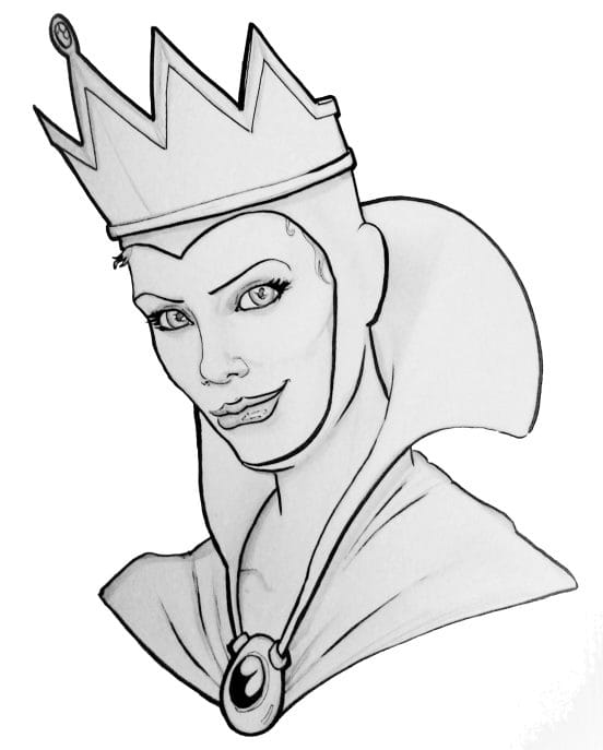 Рисунки карандашом Снежная Королева (62 фото) #58
