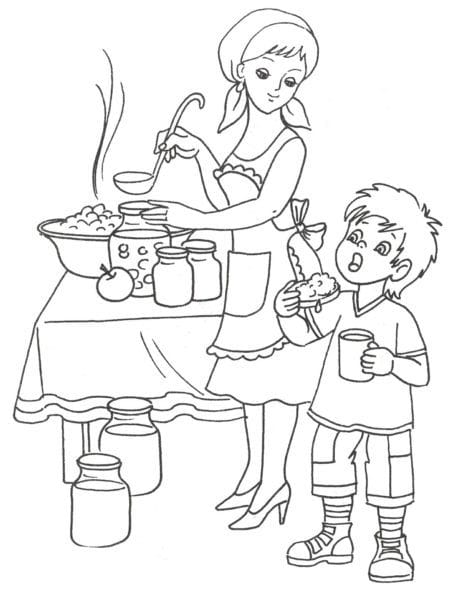Рисунки карандашом матери и ребенка (31 фото) #79