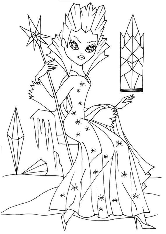 Рисунки карандашом Снежная Королева (62 фото) #59