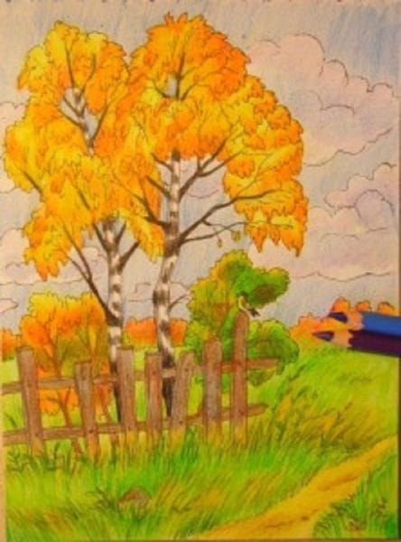 Рисунки леса карандашом для детей (34 фото) #40