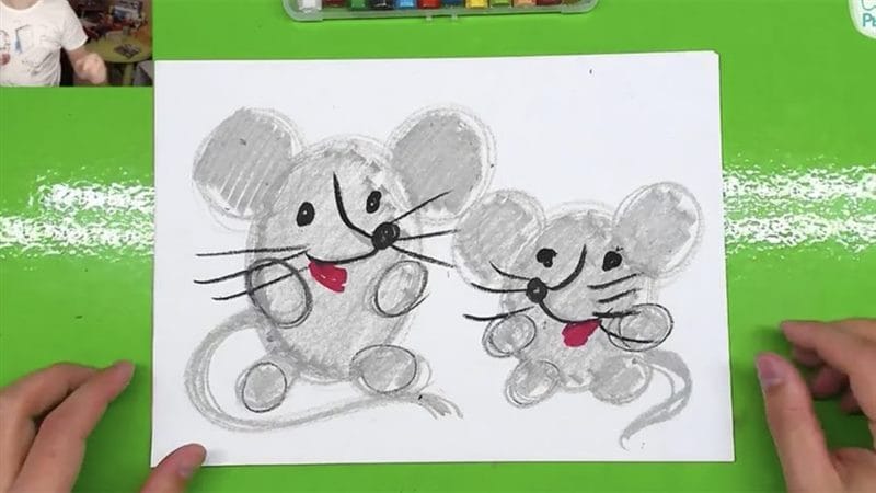 Рисунки мышки карандашом для детей (30 фото) #35