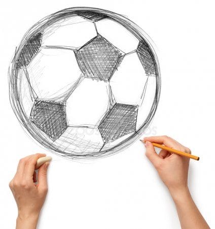 Рисунки для срисовки футбол (15 фото) #7