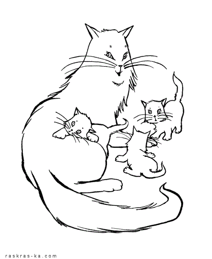 Рисунки кошки карандашом для детей (33 фото) #30