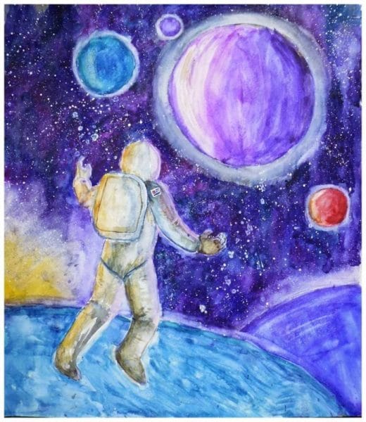 Рисунки космоса для срисовки (63 фото) #83