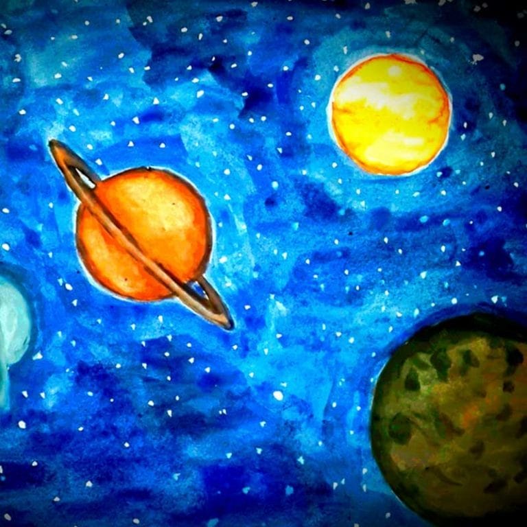 Рисунки космоса для срисовки (63 фото) #70