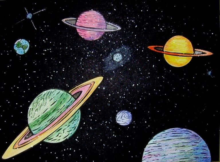 Рисунки космоса для срисовки (63 фото) #71