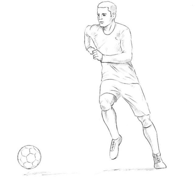 Рисунки для срисовки футбол (15 фото) #8