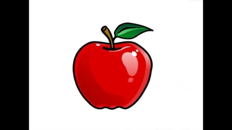 Рисунки карандашом для детей яблоки (48 фото) #80