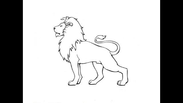 Рисунки карандашом для детей лев (30 фото) #7
