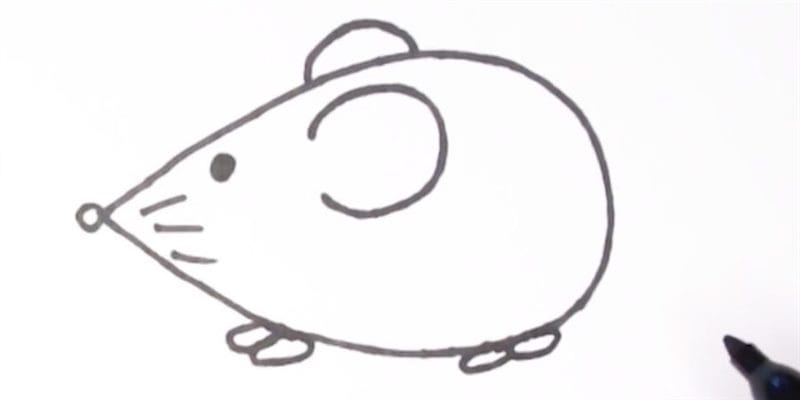 Рисунки мышки карандашом для детей (30 фото) #43