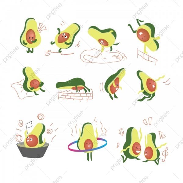 Рисунки карандашом мультяшный авокадо (17 фото) #28