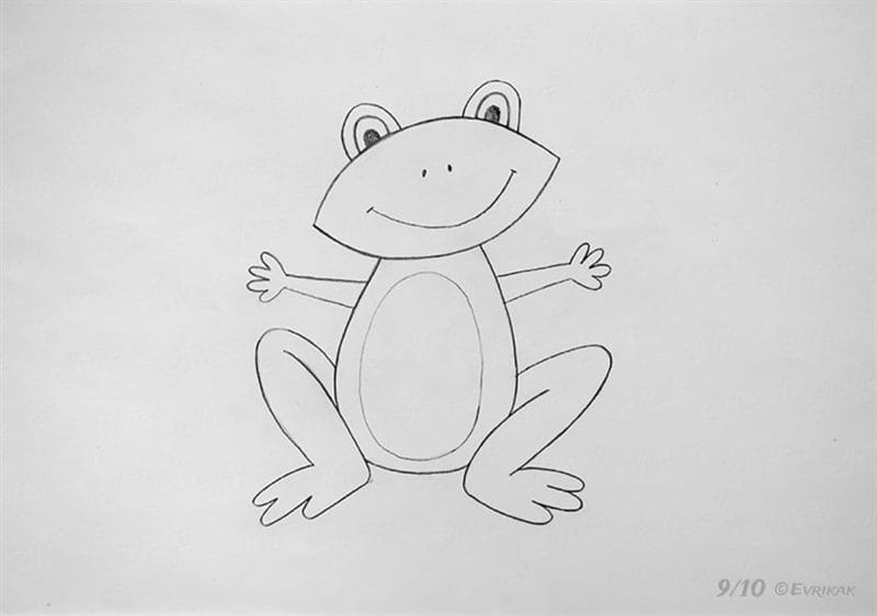 Рисунки лягушки для срисовки (40 фото) #61