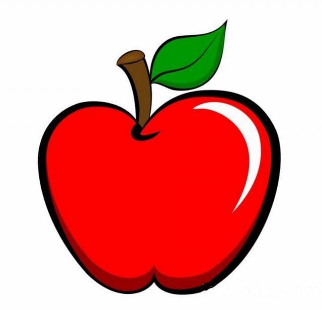 Рисунки карандашом для детей яблоки (48 фото) #10