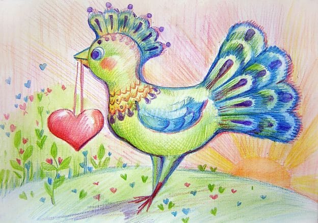 Рисунки птицы карандашом для детей (63 фото) #9