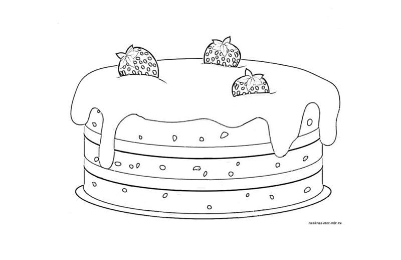 Рисунки тортиков для срисовки (58 фото) #74