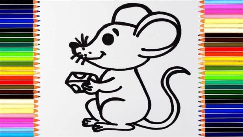 Рисунки мышки карандашом для детей (30 фото) #45