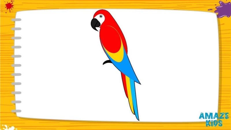 Рисунки для срисовки попугай (29 фото) #45