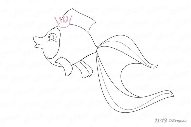 Рисунок карандашом сказка «Золотая рыбка» (20 фото) #31