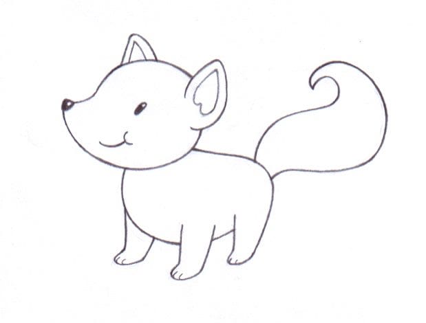 Рисунки карандашом для детей лиса (28 фото) #10
