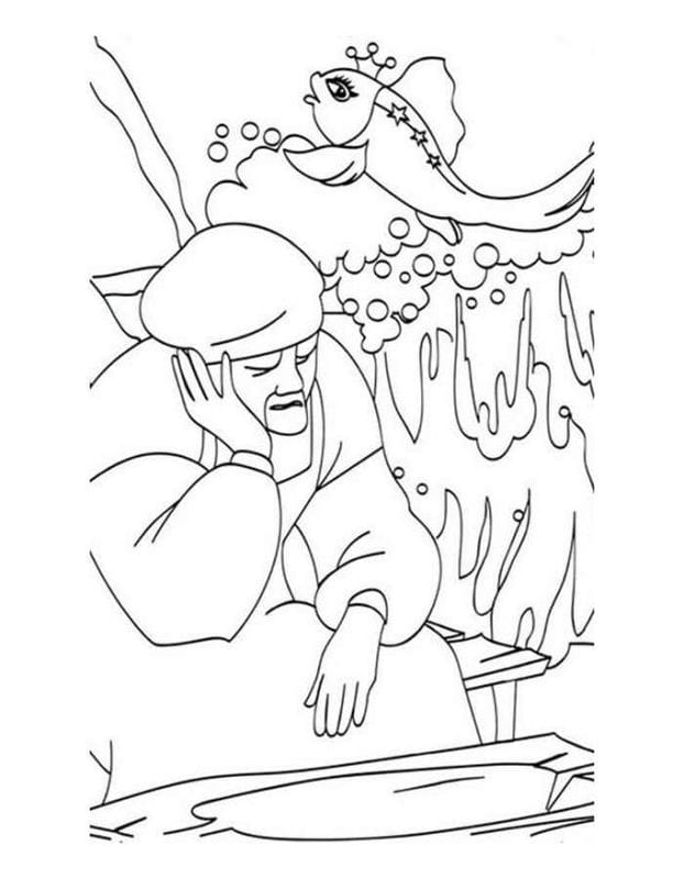 Рисунок карандашом сказка «Золотая рыбка» (20 фото) #11