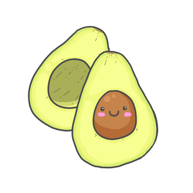 Рисунки карандашом мультяшный авокадо (17 фото) #10