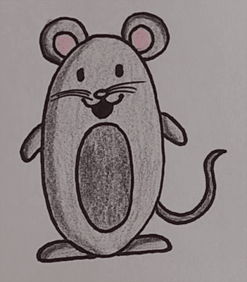 Рисунки мышки карандашом для детей (30 фото) #24