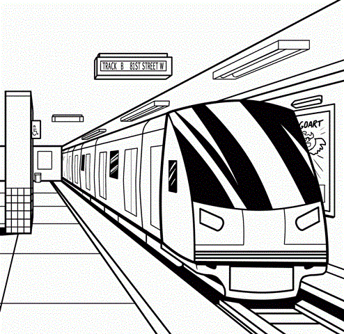 Рисунок карандашом для детей поезд (34 фото) #28