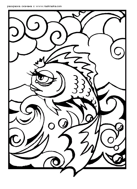 Рисунок карандашом сказка «Золотая рыбка» (20 фото) #4