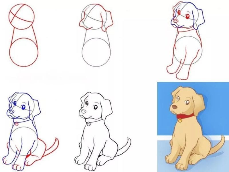 180 рисунков собаки карандашом и не только #5