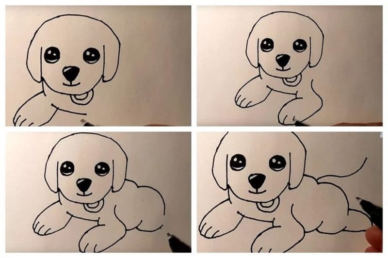 180 рисунков собаки карандашом и не только #85