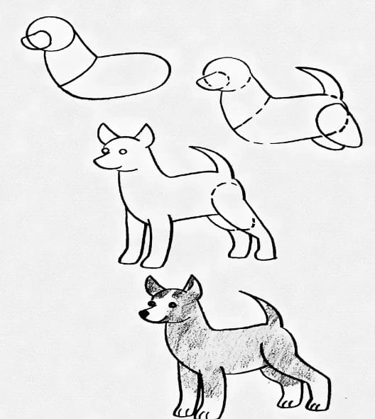 180 рисунков собаки карандашом и не только #80