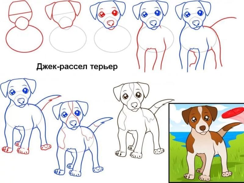 180 рисунков собаки карандашом и не только #31