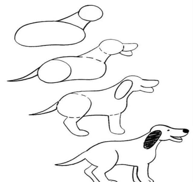 180 рисунков собаки карандашом и не только #57