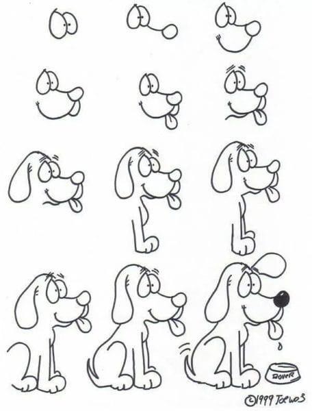 180 рисунков собаки карандашом и не только #177