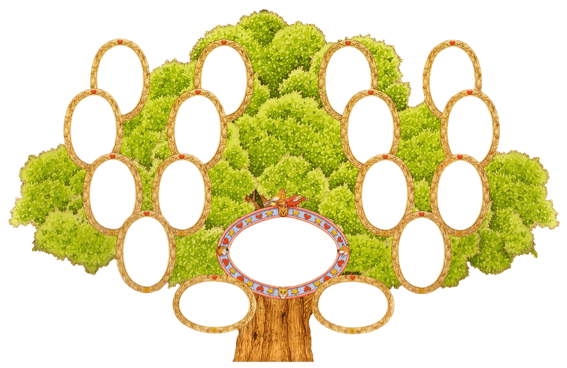 Древо семьи: 80 шаблонов семейного дерева #57