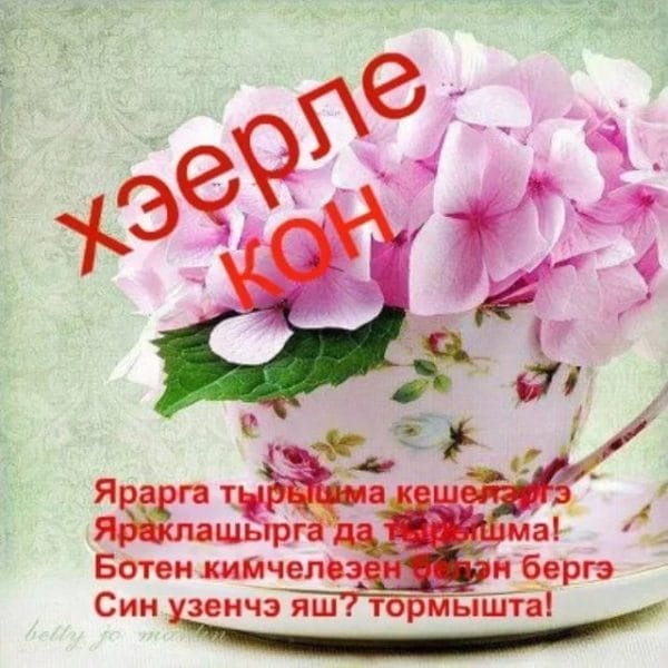 Хэерле иртэлэр! 80 открыток с добрым утром на татарском языке #15