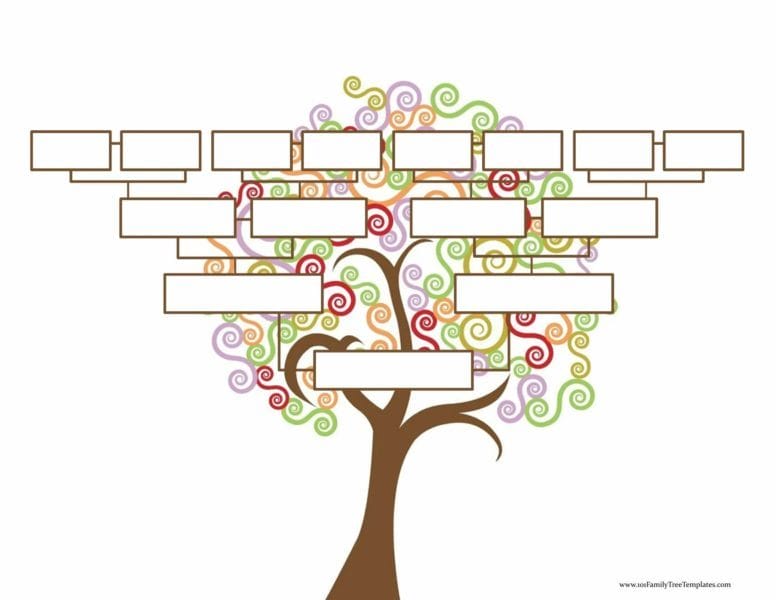 Древо семьи: 80 шаблонов семейного дерева #18
