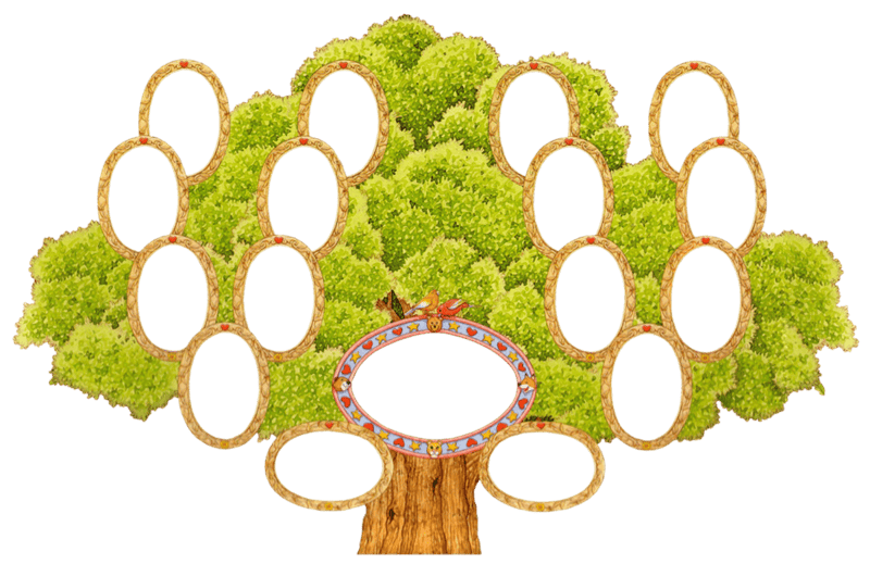 Древо семьи: 80 шаблонов семейного дерева #28