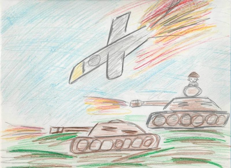 165 детских рисунков на тему войны и победы #28