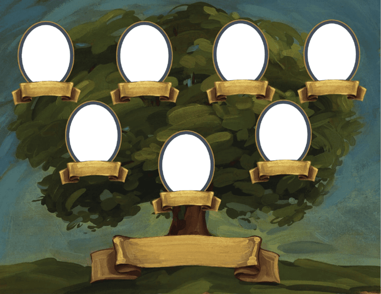Древо семьи: 80 шаблонов семейного дерева #35