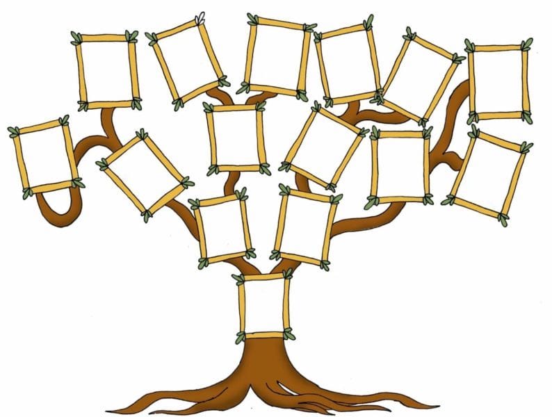 Древо семьи: 80 шаблонов семейного дерева #43