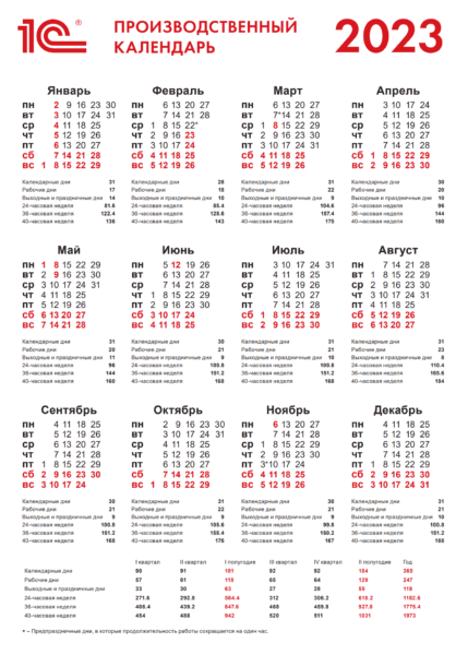 30 календарей на 2023 год с праздниками и выходными #2