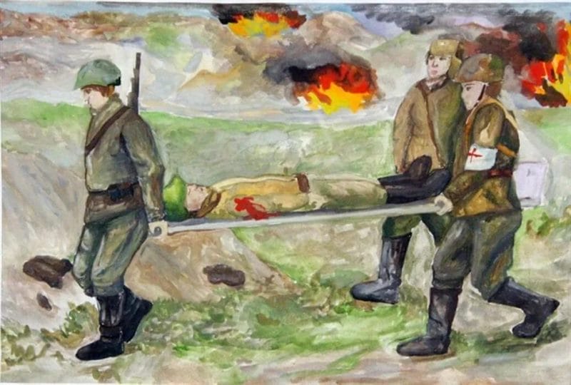 165 детских рисунков на тему войны и победы #85