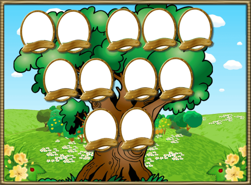 Древо семьи: 80 шаблонов семейного дерева #50