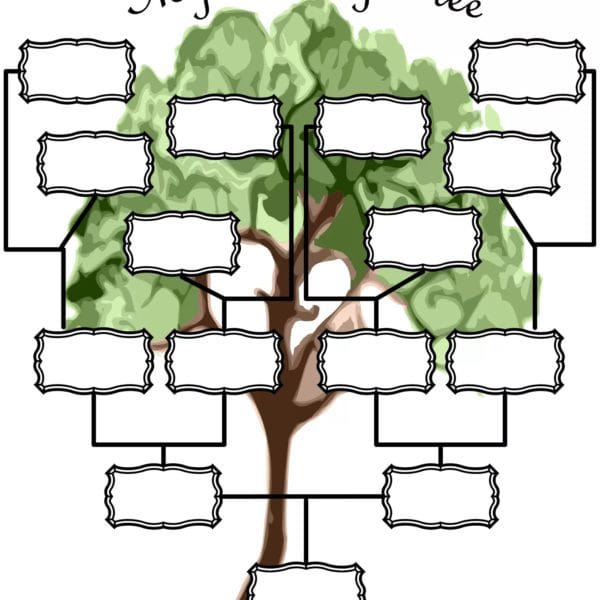Древо семьи: 80 шаблонов семейного дерева #47