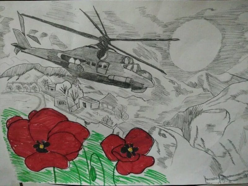 165 детских рисунков на тему войны и победы #78